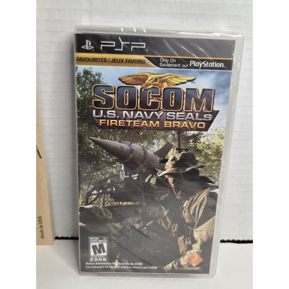Socom US Navy Seals Fireteam Bravo‎ (Sony PSP, 2005) NEW IN BOX